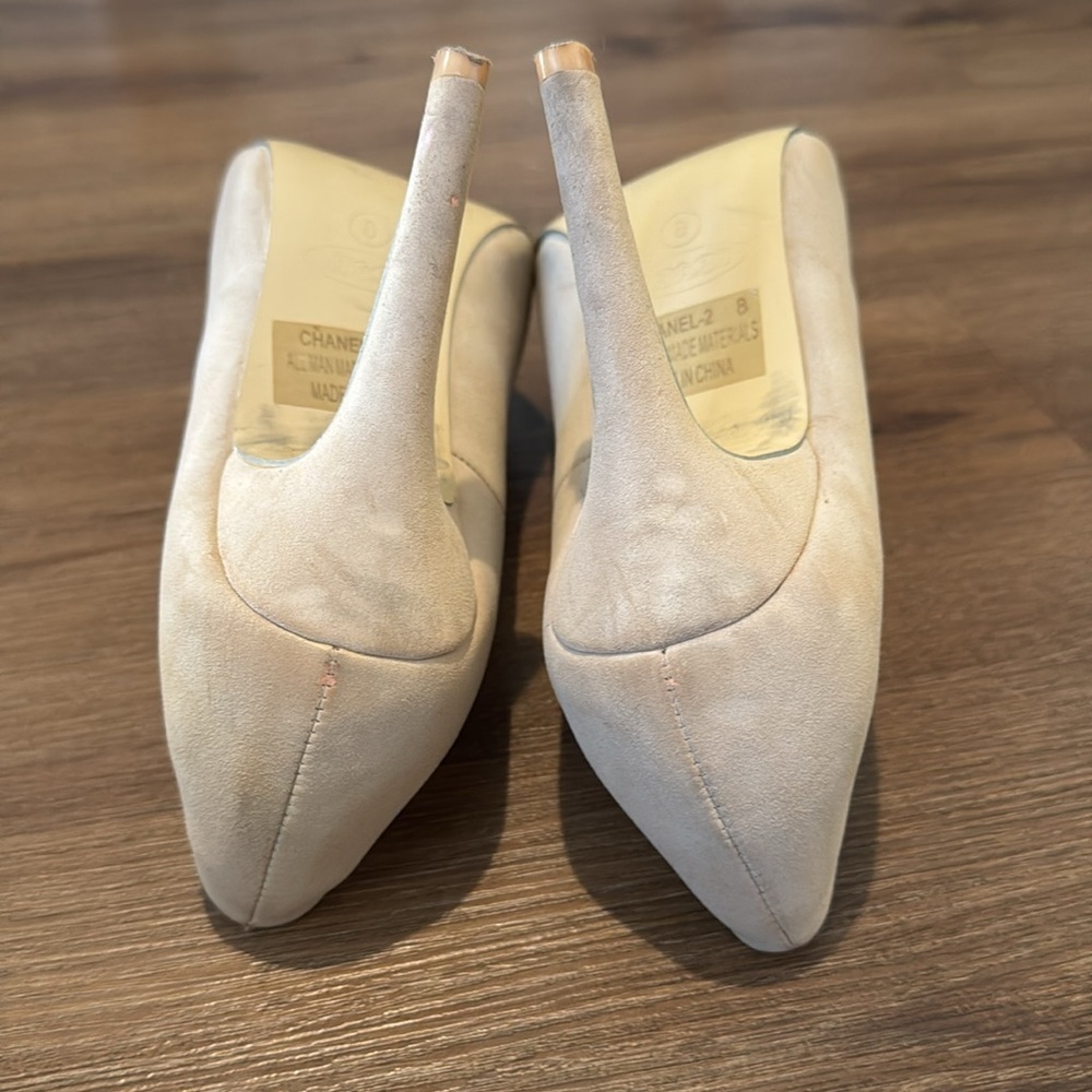 DbDk Fashion Woman's Tan Suede Pumps, Size 8 - Picture 6 of 6